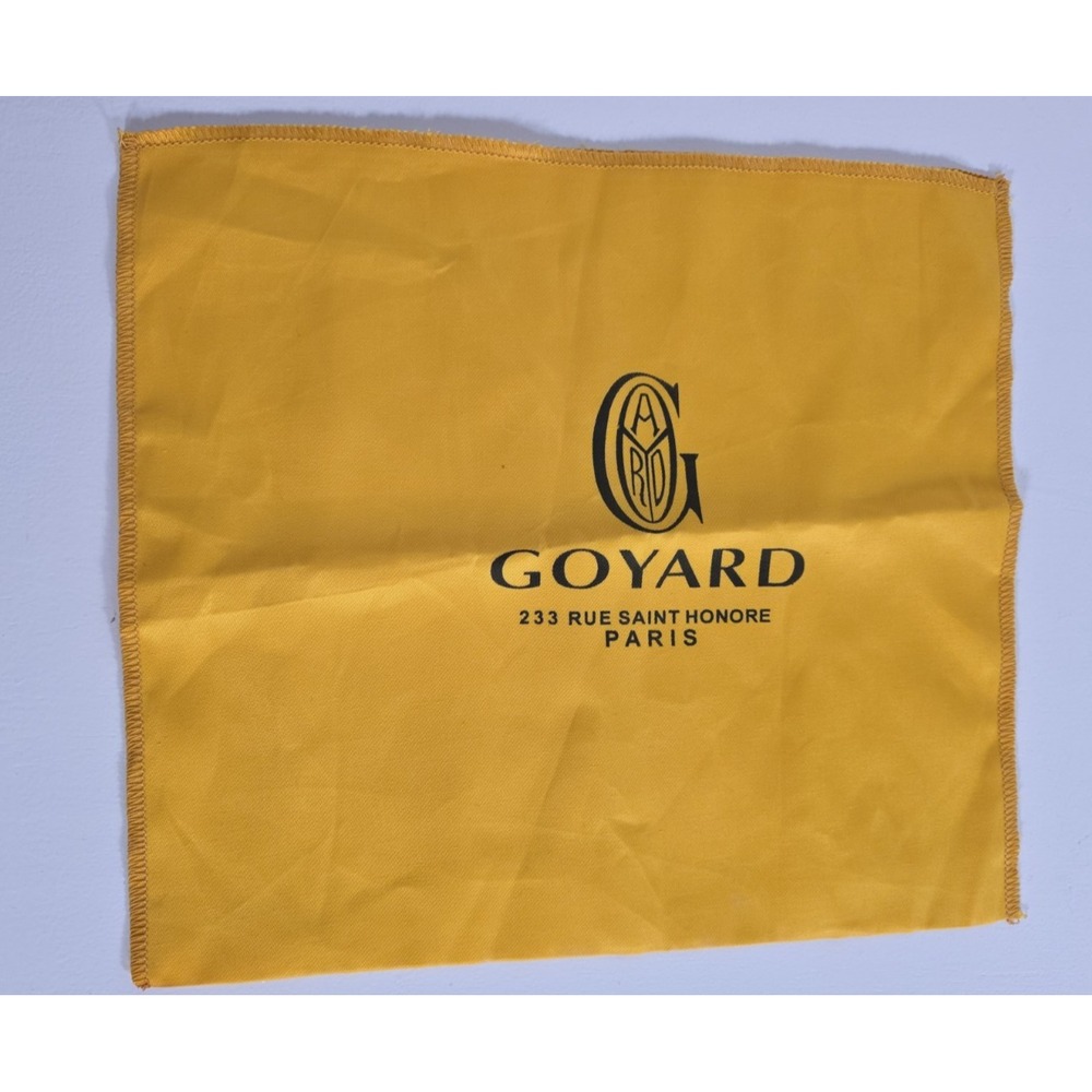 Goyard Unisex Medium Dust Bag Yellow Logo Storage Sleeve Cover Pouch Luxury